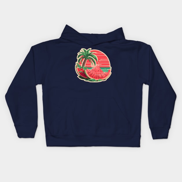 Watermelon Sugar High summer Design Kids Hoodie by JulenDesign